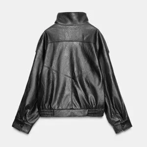 Zara | Jackets & Coats | Zara Black Faux Leather Jacket 43987280